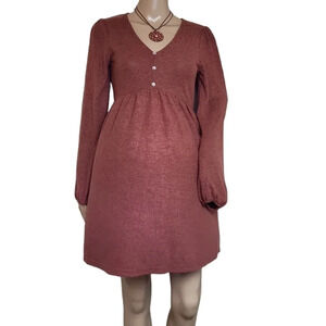 Harper Heritage Mauve Pleated Dress